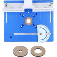 Tavolo da fresatura pieghevole con piastra di inserimento blu - per fresatura, intaglio e fresatura