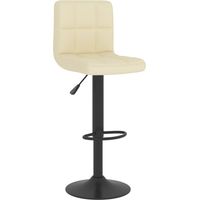 Tabouret de bar Chaise de bar Crème Tissu