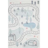 tappeto "fantasia" nordica foresta, 100x150 cm