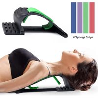 Appareil de massage et d'étirement du cou à 4 niveaux, orthèse pour le cou et les épaules, support cervical et dorsal, outil de massage relaxant pour les muscles-AquaForge
