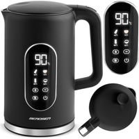 Bouilloire électrique Berdsen BD-712 1,7 l, noire et argentée
