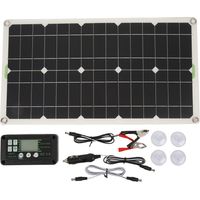 Panneau solaire camping-car 250W monocristallin, double port USB, charge avec contrôleur 30A