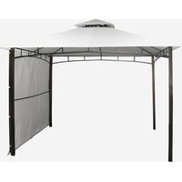 Gazebo 3,3x3,3 metri giardino bar veranda mercato pagoda Antigua uv - Antracite