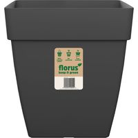 Florus Paris Quadro Flowerpot 30 Anthracite Vaso Quadrato