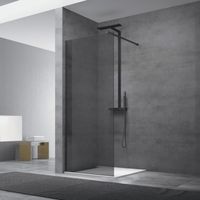 Swiss Aqua Technologies Paravento doccia 107x200cm, vetro fumé (WI110KS)