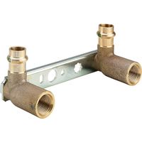 Viega Profipress Sanpress-Montageeinheit, d 15mm, Rp 1/2, L 45 Rotguss oder Siliziumbronze, Stahl verzinkt Modell 2221.1, 135119