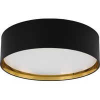 Tk-lighting BILBAO plafón negro 60 cm diseño elegante