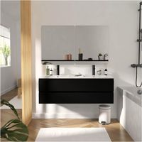 Mobile doppio lavabo + lavabo + specchio SORRENTO