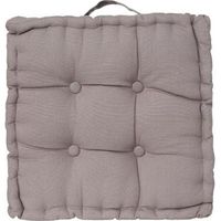 Coussin de sol 40 x 40 x 8 cm Atmosphéra - Gris - Gris -