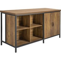 Sobuy – Buffet de rangement 170x60x89cm KNL01F – 2 portes, 4 compartiments – Panneaux MDF et fer – Capacité 150 kg – Design rétro