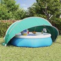 vidaXL Dôme de piscine 430 x 430 x 210 cm Vert Mer