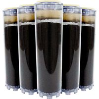 Toodo – Lot de 5 cartouches filtre à eau charbon actif 9'3/4 – Élimination chlore et odeurs – Compatible porte filtre 9'3/4 et 10'