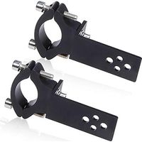 2PCS Support de Montage de Lumière,Biqing Universel Moto Support de Phare de Fixation Ampoule de Brouillard de Montage Bull Bar Bumper Support de Lampe D'aluminium Diamètre 22mm-36mm