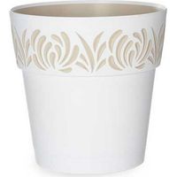 Pot auto-arrosant Gaia Blanc Plastique (25 x 25 x 25 cm)