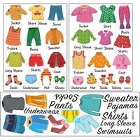 feuilles d'étiquettes autocollantes pour vêtements et commode, étiquettes de tri pour vêtements garçons et filles-77x23cm