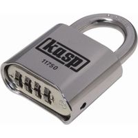 Kasp K11750D Vorhängeschloss 50 mm Silber Zahlenschloss
