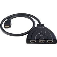 Commutateur HDMI - CONNECTLAND - DS-HDMI-3P-0301D - 3 Ports - Indicateur LED - Noir