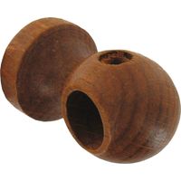 Support tringle à rideau en bois brun foncé – Pour tringles 11mm – Fixation solide et design élégant – Vendu à l'unité – SBM