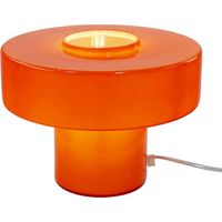 Lámpara Foza, cristal, naranja, 19 cm de alto, E27 AUTRES