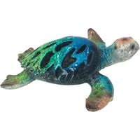 Figurine tortue en résine décorative pour salon, jardin et bureau, cadeau original.