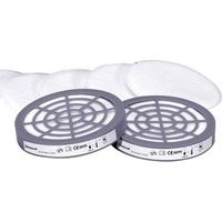 FILTRO X RESPIRATORE A MASCHERA M6400 DELTAPLUS - M6000 PRE P2 CF=PZ 6 + 2 ADATTATORI- 1 confezioni
