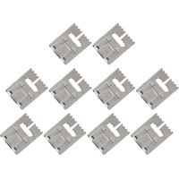 Pieds-de-biche en paquet de 10, 5/7/9 rainures, durables, brillants, sans bavures, en acier inoxydable pour machine à coudre, type domestique, 7 rainures.