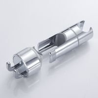 Support Pommeau de Douche, Support de Douche Sans Percage, 16-27 MM à Diamètre Réglable, Support Douchette avec Crochet, Entretoise Intégrée pour Protéger la Barre de Douche