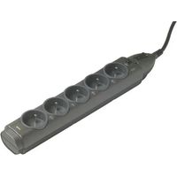 Infosec Influx S5 Steckdosenleiste schwarz 5 Steckdosen 2500W