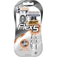 Bic Flex5 5-Klingen-Rasierer, 3 Stück
