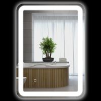 Specchio Bagno LED Touch 3 Températures Antiappannamento 70x50cm