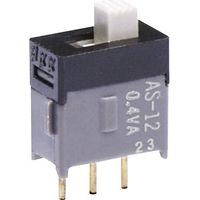 NKK Switches AS22AP AS22AP Interrupteur à glissière 28 V DC/AC 0.1 A 2 x On/On 1 pc(s) D75597