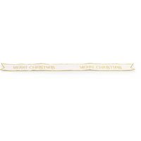 Cupido&Co. Fascia di Natale Velluto XMas 90 x 1140 Mm Bianco Oro