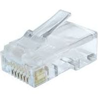 Modularstecker (Adapter) 8P8C für massives CAT6 LAN-Kabel, 10 Stück pro Beutel Cablexpert