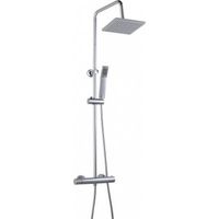 Colonne De Douche Nessy Cuadrado Design Carré Et Mitigeur Thermostatique - Rousseau Robinetterie