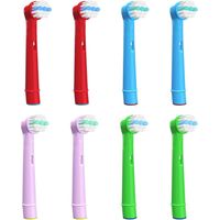 Lot de 8 brosses à dents pour enfants Oral-B, têtes de brosse de rechange pour enfants