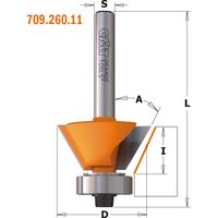 910.260.11 FRESA PARA BISELAR 45° HM S=8 D=27X5.5