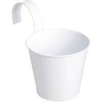 Pot zinc blanc à suspendre