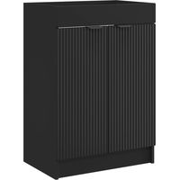 vidaXL Bathroom under Sink Cabinet Black 56 x 37.5 x 81 cm