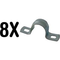 8 abrazadera metalica para tubo 22mm