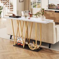 Console d entrée cuisine terrasse bois plateau motif marbre pièce unique