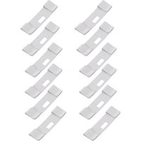 12pcs Vertical Blind Repair Tabs Clips for Window Blinds Replacement Slats Metal Material White Colour No Tools Required Easy Installation