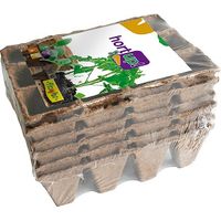 Runde biologisch abbaubare Smlinge 12 Blumenhhlen - 6 Einheiten