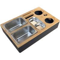 boîte de rangement en bois pour bière, boîte de rangement en bambou pour bureau, boîte de rangement pour goûter