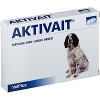 Aktivait -Ernhrungsergnzung zur UnterstЩtzung des Zentralnervensystems bei mittleren und gro¤en Hunden 60 Tassen