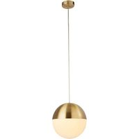 Pendelleuchte Hängelampe Deckenlampe Stahl Glas Messing Höhenverstellbar