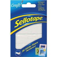 Sellotape 1445423 Sticky Fix Card x 56 12 x 25mm SLT0861