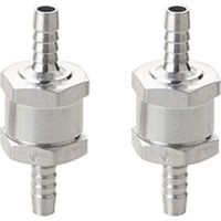 ALLIANDIS Stück 6 mm Aluminium-Kraftstoffrückschlagventil, Kraftstoffregelventil für Benzin-Diesel-Vergaser, Niederdruck-Kraftstoffsysteme
