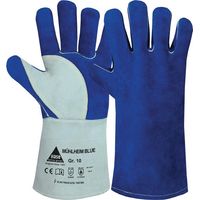 HASE Gants de soudeur Mühlheim Blue taille 9 bleu / gris croûte de cuir - 301080-9
