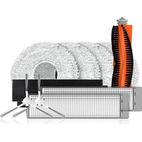 Kit di accessori per l'aspirapolvere Ezviz RS2: spazzola, filtro HEPA, spazzola per bordi, panno per la pulizia.