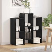 vidaXL Sideboard Black Oak 90 x 30 x 90 cm